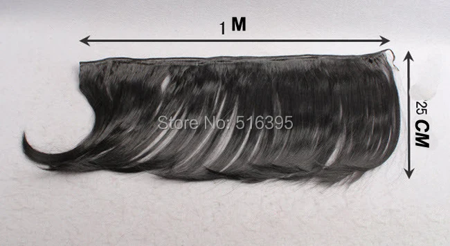 

25cm length 5pieces/lot high temperature 1/3 1/4 1/6 BJD doll wig black falxen blown khaki bjd DIY wig hair