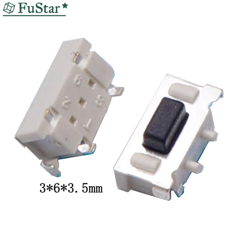 100 шт. микро тактовый переключатель сенсорный 3*6*3 5 3x6x3 SMD для MP3 MP4 планшета ПК