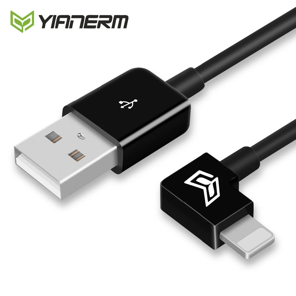 Yianerm 0 2 м 1 3 90 градусов USB зарядное устройство кабель usb адаптер линии