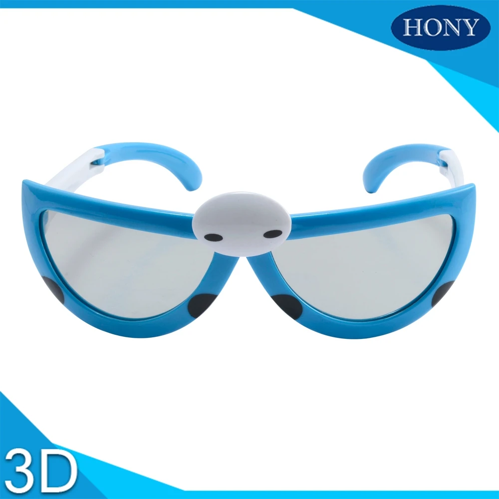 4 шт. в упаковке, детские складные 3D очки для LG 3D телевизоров, Детские пассивные круглые поляризованные настоящие 3D очки D