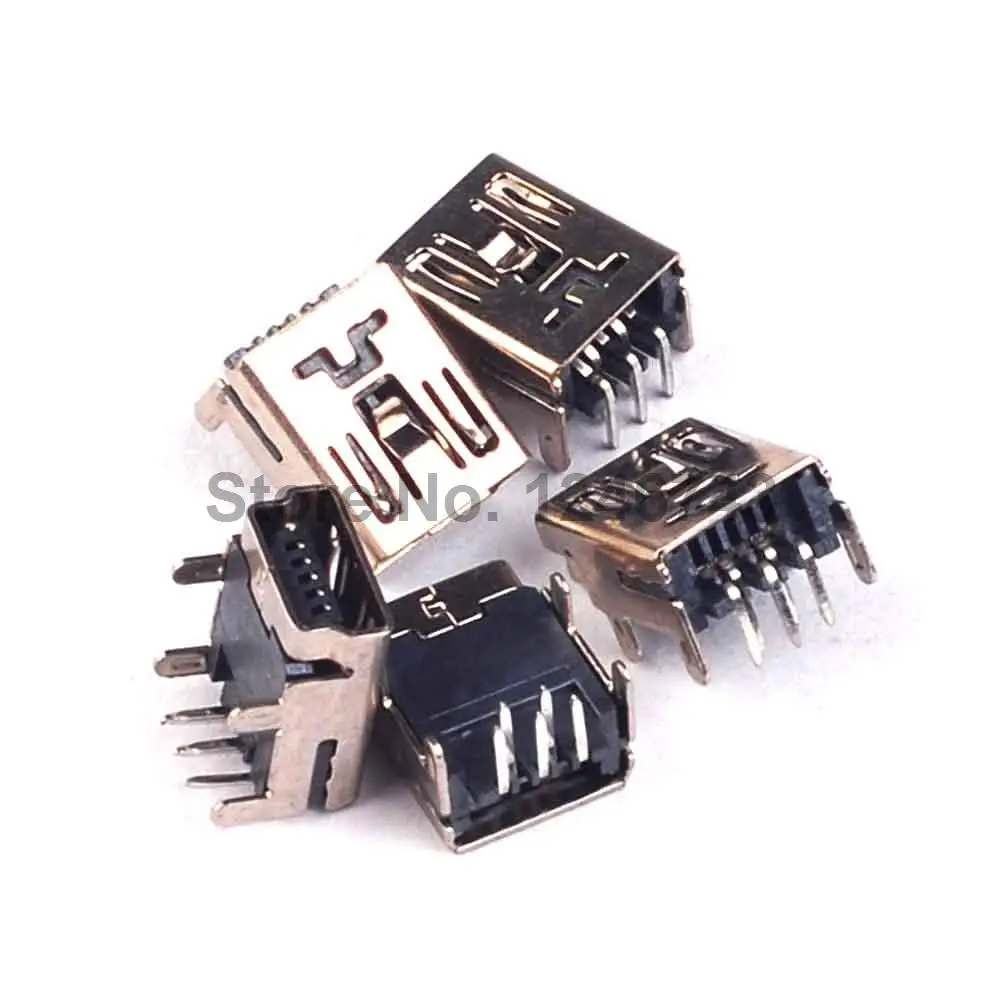 20 шт. мини коннектор DIP Type Mini USB 5 PIN Socket 90 Socket|socket holder|socket 604socket system |