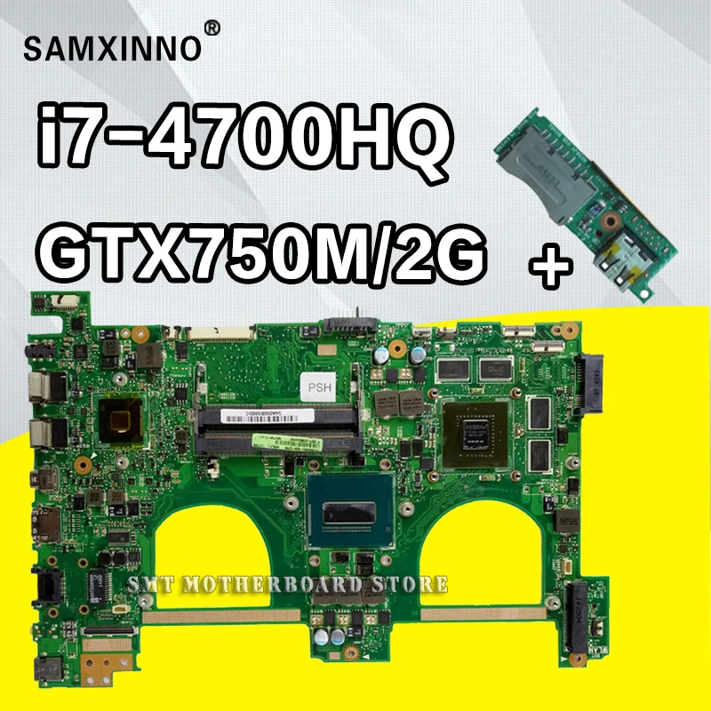 Отправить + I7 4700HQ GT750M 2G N550JK материнская плата для ноутбука ASUS N550J N550JV Q550JV N550JX