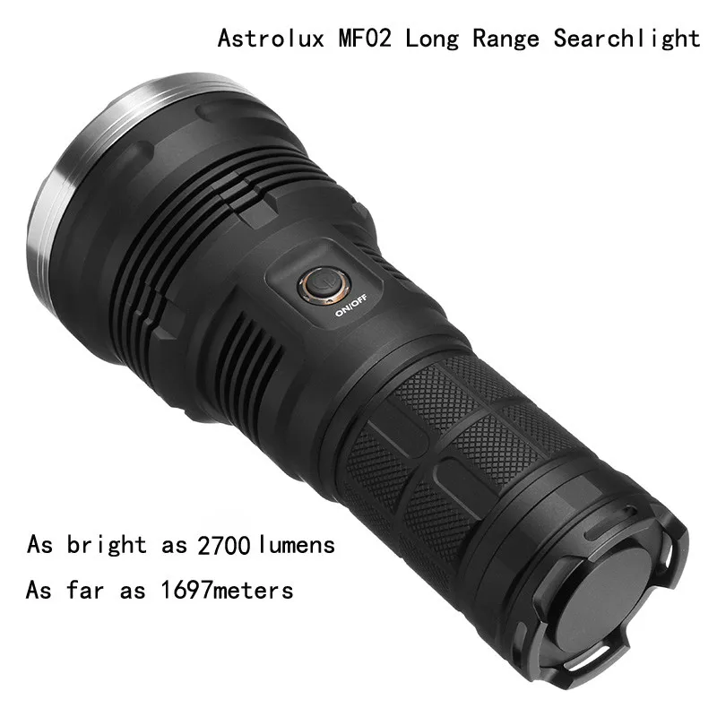 Светодиодный фонарик Astrolux MF02 XHP35 HI 3000LM дальний поиск 1697 м 18650 холодный белый