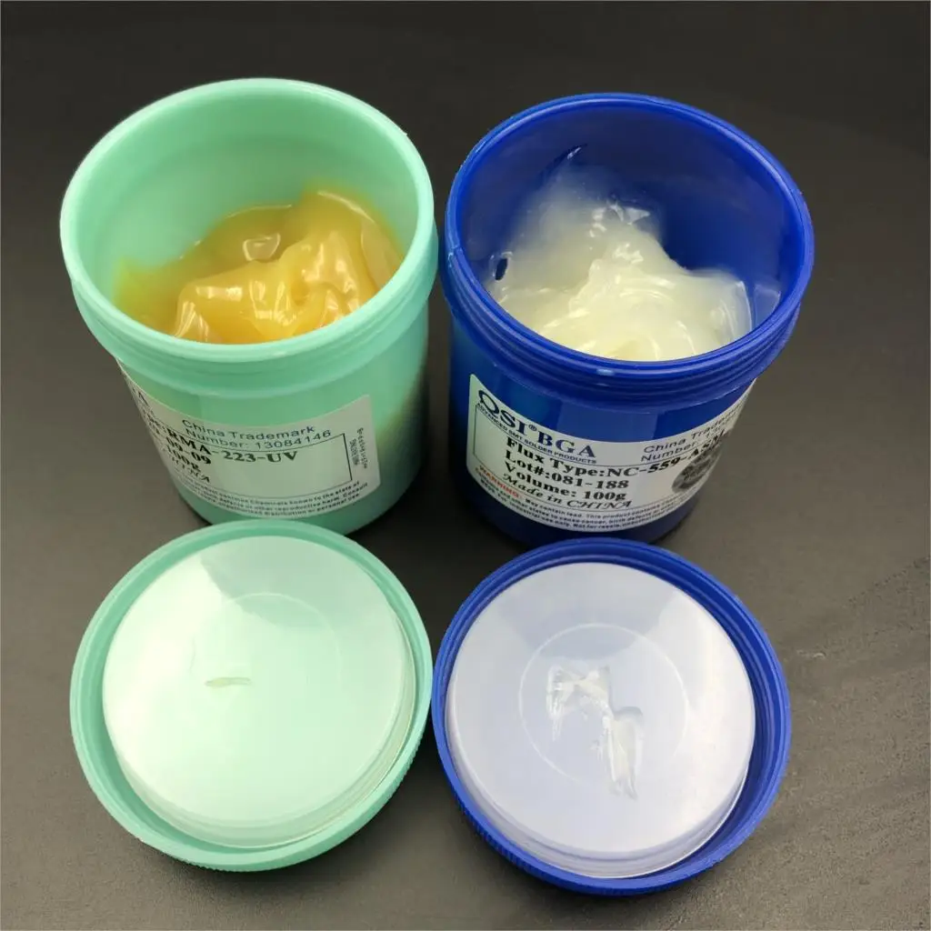 Флюсовая паста 100g RMA 223 UV NC 559 ASM BGA для печатных плат Неочищенный припой/паяльная SMD