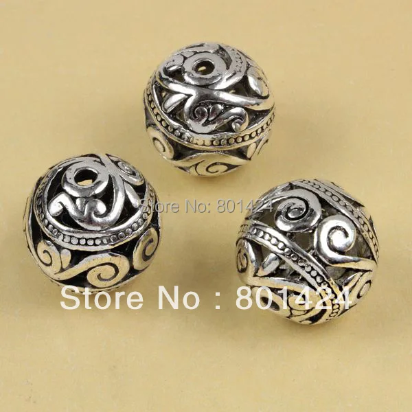 63-644 zinc alloy antiquated sliver plated metal hollow reaationary diy beads | Украшения и аксессуары
