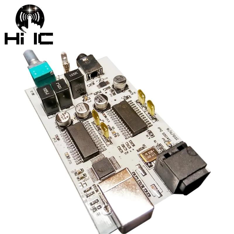 CM108 + двойной TDA1305T USB DAC Amp декодер звуковой карты от IIS/I2S до 3 5 мм оптический