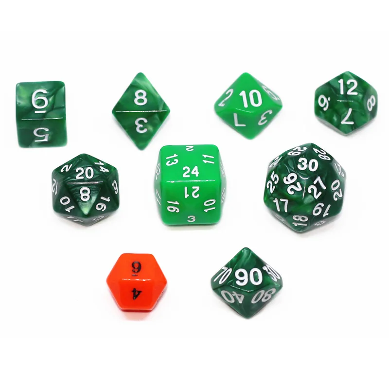 Цифровые игральные кости 9 размеров стандартные многосторонние