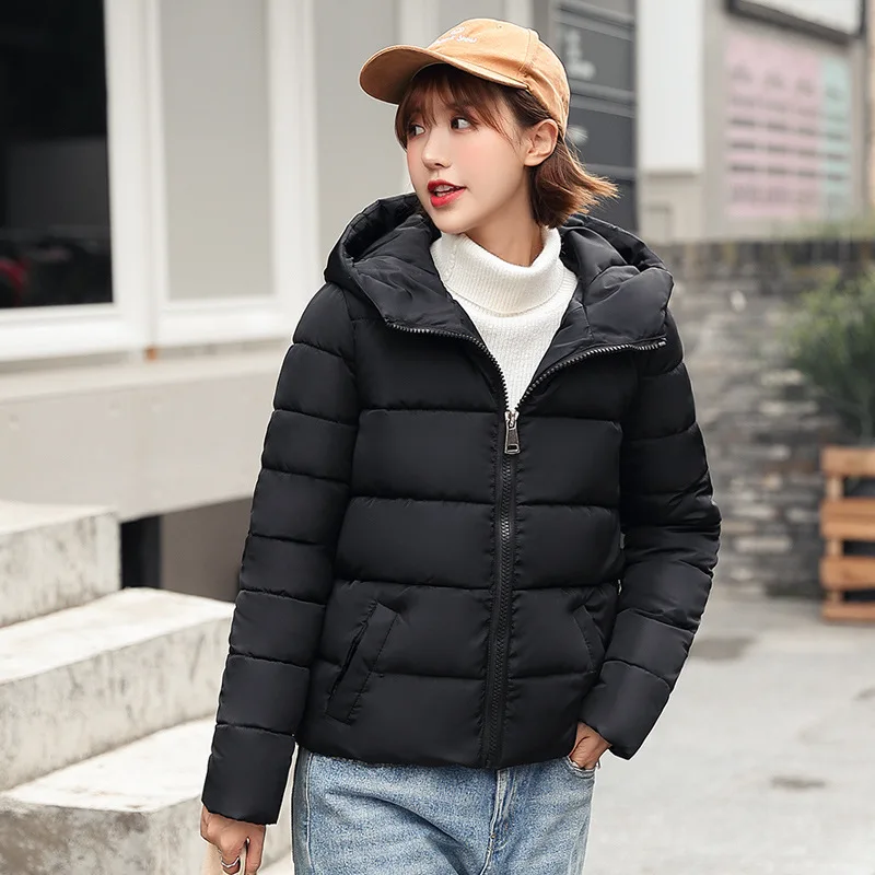 2019 с капюшоном зимняя куртка хлопковой подкладкой Для женщин пальто осень Casaco