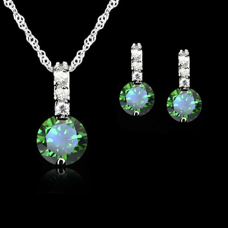 Комплект из колье и серёг серебра 925 пробы|jewelry sets|jewelry sets weddingset for women |