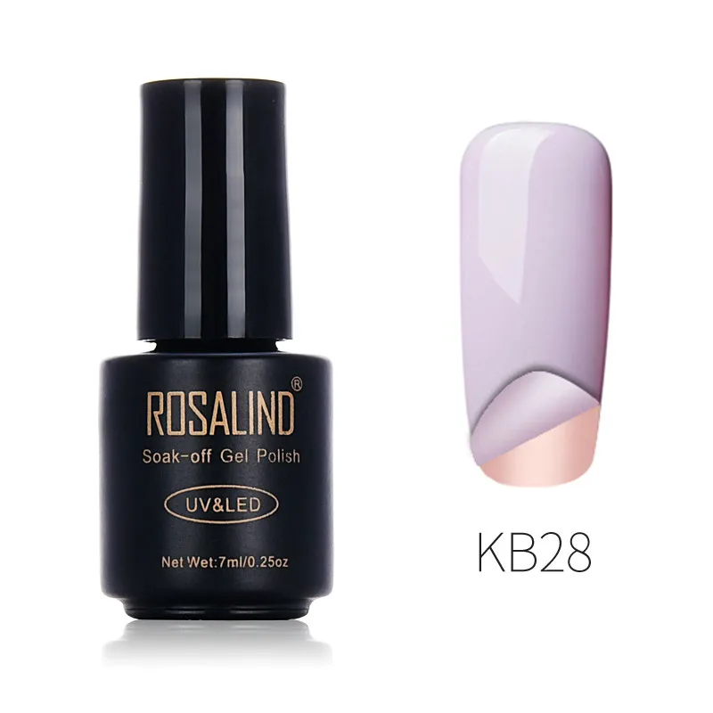 Розалинд 7 мл удобно Peel Off Gel Nail Art УФ светодио дный гель лак для ногтей нет необходимости Remover Multi-Применение Лучший лак гель слеза удалить - Цвет: KB28