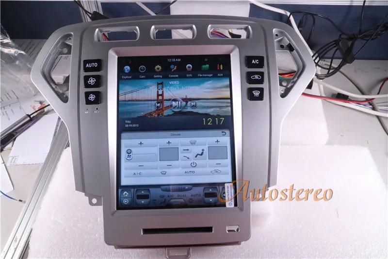 Большой экран Android Tesla стиль автомобильный dvd-плеер gps навигация для Ford Fusion Mondeo 2007 2008 2009 10 стерео головное устройство мультимедиа