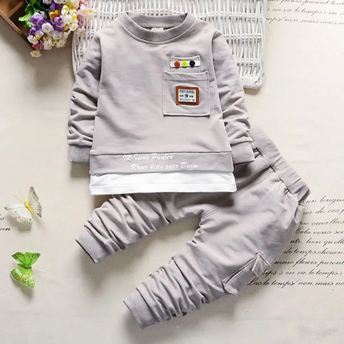 Photo Color Одежда для мальчиков, Костюм Джентльмена, Vestidos, комплект из 2 предметов, куртка с длинными рукавами и штаны, украшенная галстуком-бабочкой, качественная одежда для детей 1-4 лет, лидер продаж - Цвет: Photo Color