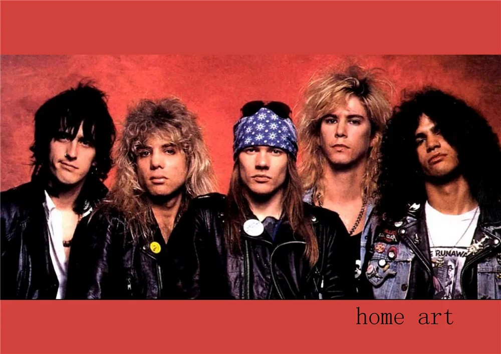 Постеры Guns N Roses Rock Music прозрачные наклейки на стену украшение для дома хорошее