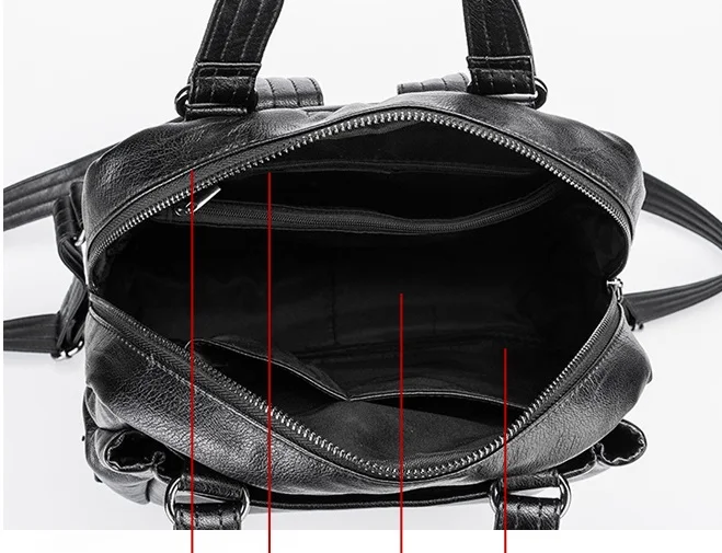 Роскошный брендовый женский дизайнерский рюкзак из натуральной кожи с