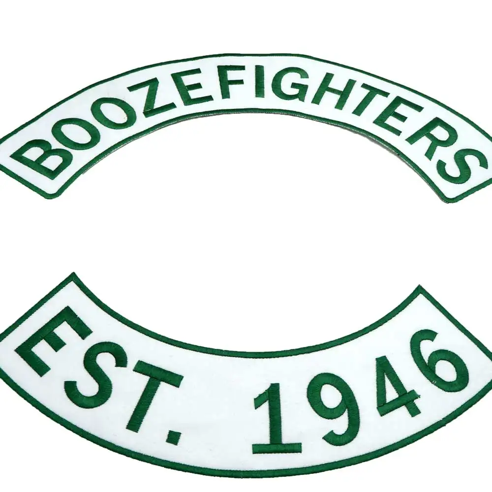 BOOZEFIGHTERS EST.1946 motorcycle rocker BACKING Embroidered punk biker Patches Clothes Stickers Apparel Accessories Badge | Дом и сад