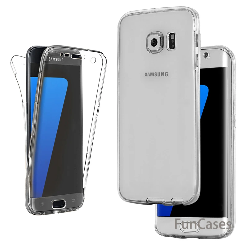 Полный корпус мягкий TPU чехол для samsung Galaxy S8 S9 Note 8 9 S7 край J4 J6 J8 2018 A6 A8 плюс A3 A5 A7 2017 J3