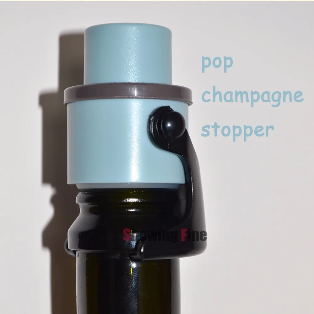 Pop шампанского стоппер сверкающие бутылки вина Plug нержавеющая сталь защелки и силиконовый герметик