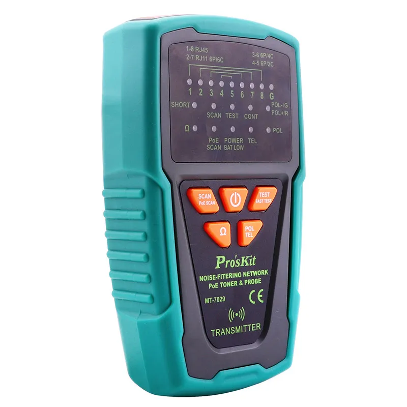 Pro'sKit бренд MT 7029 C Шум фильтрации кабельной сети PoE тонер зонд тестер|Мультиметры|