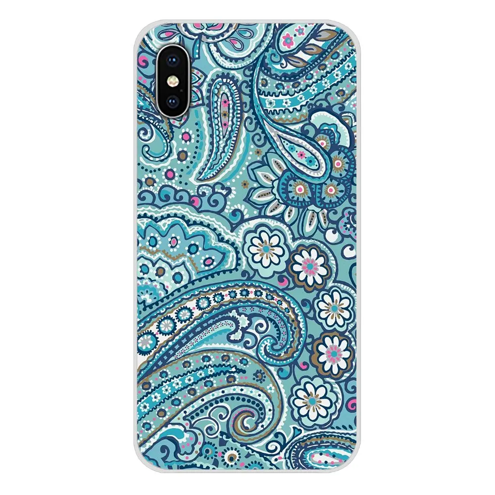 images 8 Прозрачный ТПУ чехол, чехлы, королевский синий бандана Пейсли для Apple iPhone X XR XS MAX 4 4S 5 5S 5C SE 6 6S 7 8 Plus ipod touch 5 6 - Цвет: images 8