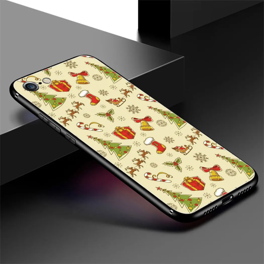 IYICAO Merry Christmas мягкий чехол для телефона iPhone XR X XS Max 6 S 7 8 Plus 5 5S SE |