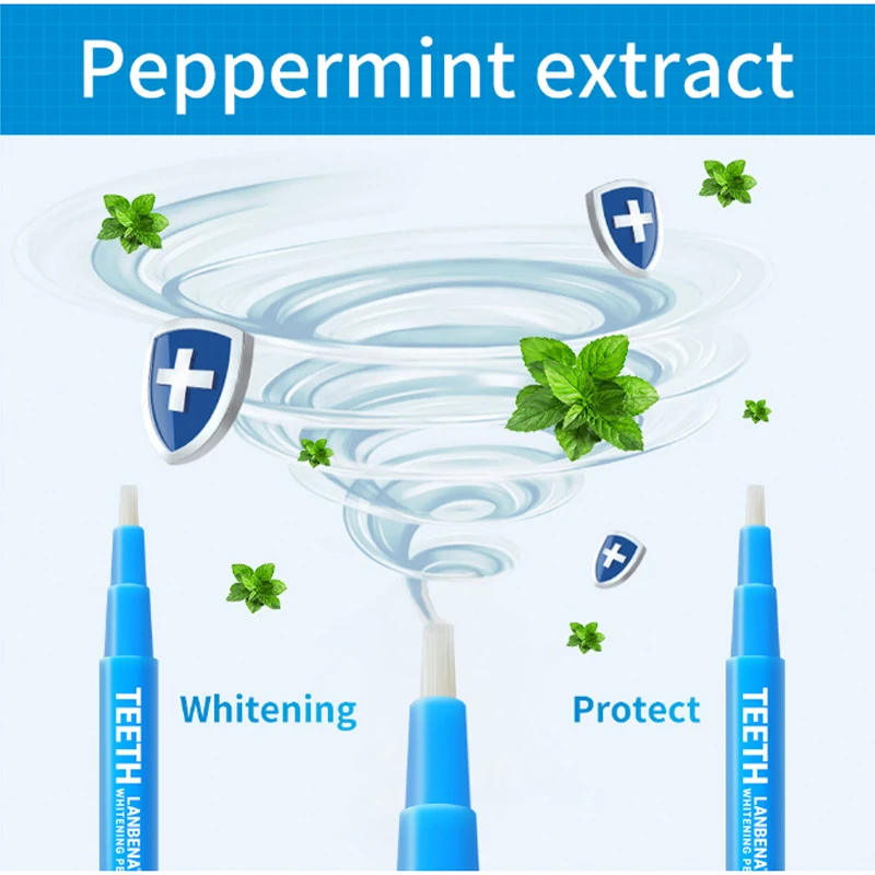 Ручка для отбеливания зубов LANBENA сыворотка устранения пятен от зубного налета