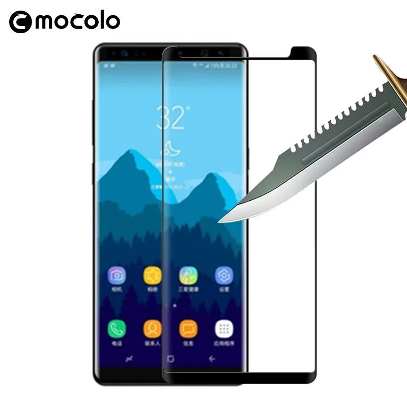 Mocolo для Samsung Galaxy Note 8 3D изогнутые закаленное Стекло Экран протектор отверстие