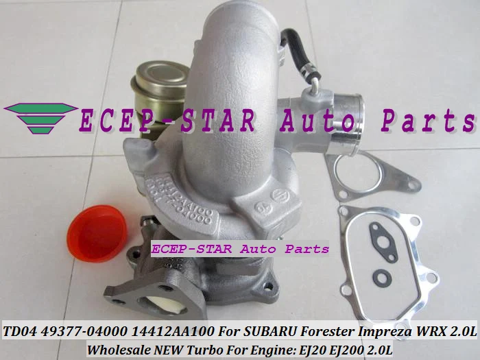 Бесплатная доставка турбо для SUBARU Forester Impreza WRX EJ200 EJ20 2.0L TD04L 49377-04000 49377 04000 14412-AA100
