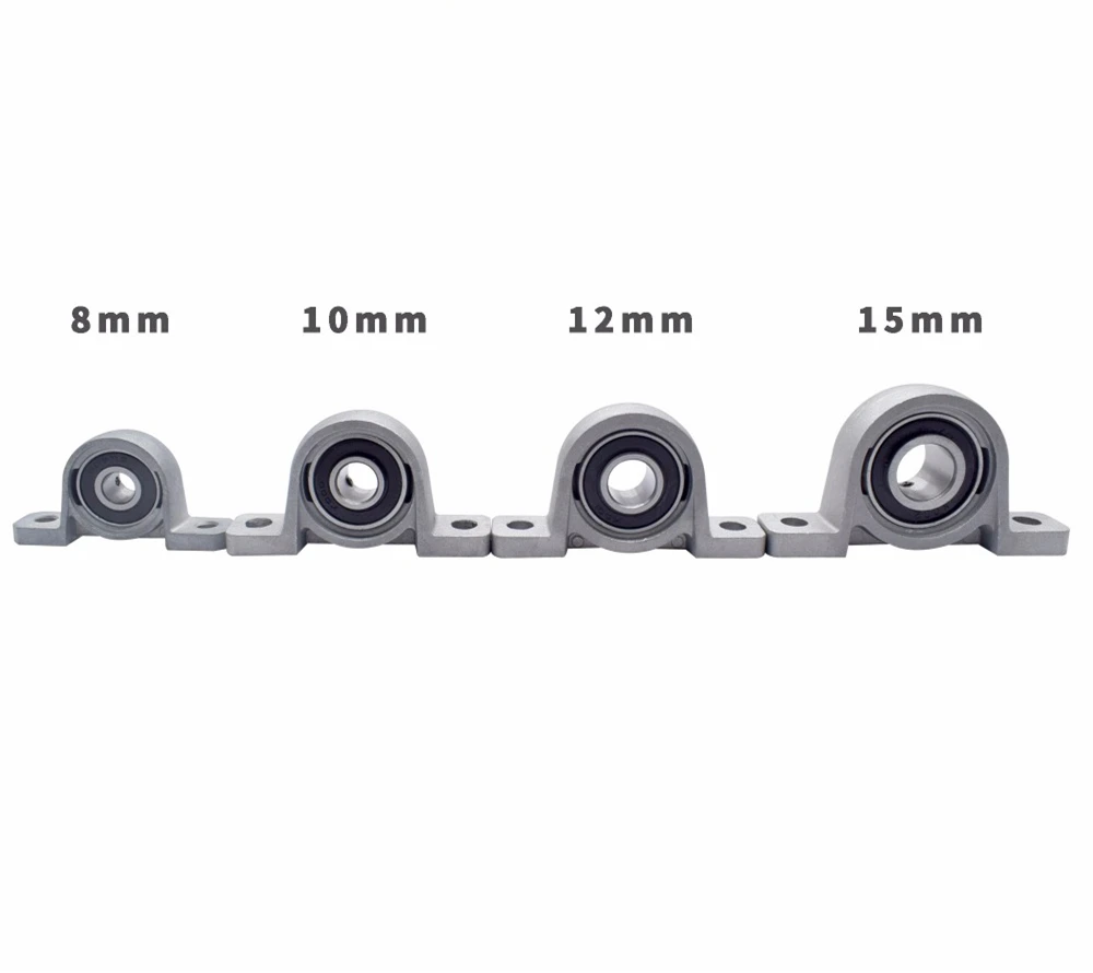 

AXK HOT 2Pcs Zinc Alloy Ball Bearing Housing Pillow Block Shaft Support KP08 KP000 KP001 KP002 KP003 Bearing pedestal Seat