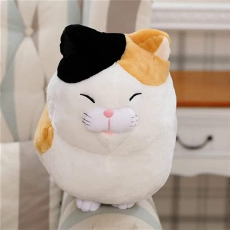 White Милая мягкая игрушка Lucky Cat имитация кота плюшевые детские игрушки Необычные куклы плюшевые pp чучело из хлопка животные Дети друзья подарки - Цвет: White