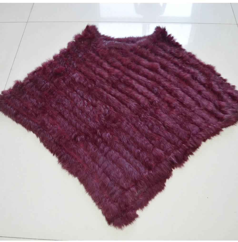 Осенне-зимнее женское пончо из натурального кроличьего меха, шарфы, Женская шаль из натурального кроличьего меха, треугольная накидка, опт и розница