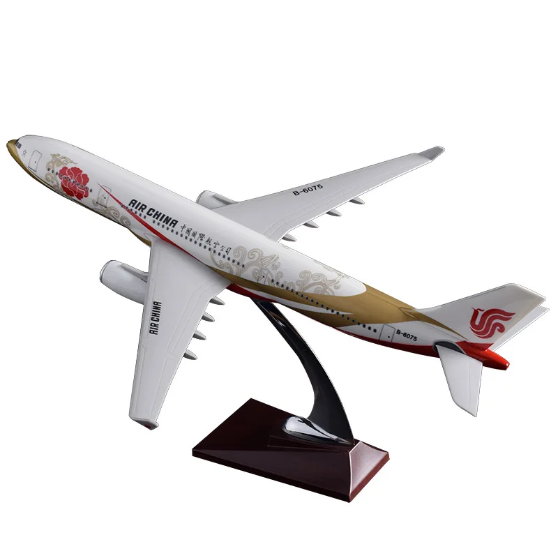 40 см Смола A330 Air China модель самолета National фиолетовое золото Airbus Airways авиация