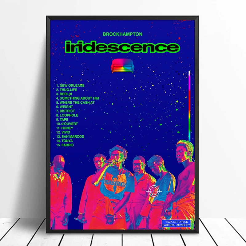 Brockhampton Радуга альбом поп музыки крышка плакат музыкальной звезды печать на