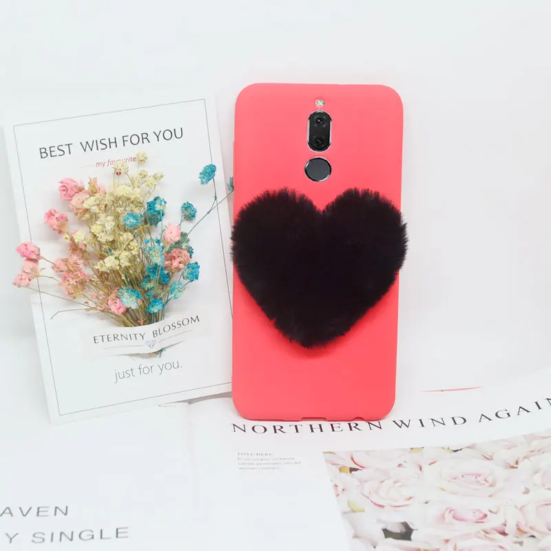 3D Love Plush Cute Soft Nap Funda for Huawei Mate 10 lite/Nova 2i/Honor 9i/Mate 9/Mate10 Pro/Y5 Y9 Y6 2018/Y7/P Smart/Cover Case |