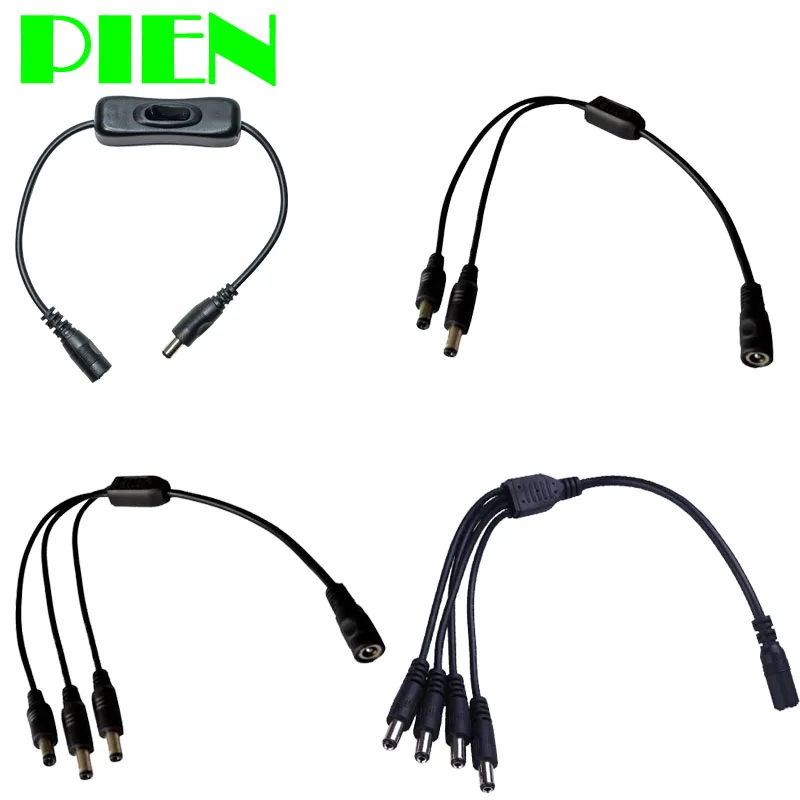 Фонарь удлинитель штекер гнездо 5 мм x 2 1 в / 3 4 разъем для фонаря|switch plate|splitter switchswitch