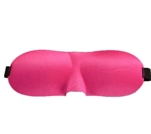 Pink 1 шт. 3D бесшовная натуральная маска-козырек для глаз оттенок покрытия накладки для глаз для женщин и мужчин мягкая портативная повязка на глаза для путешествий - Цвет: Pink