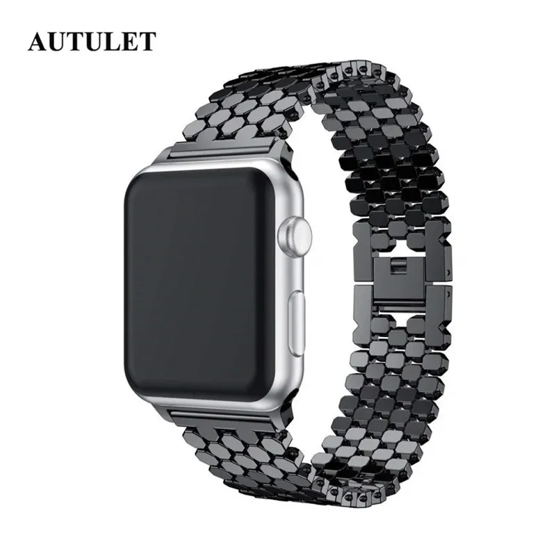 Ремешок для apple watch из нержавеющей стали ремешок ММ мужчин женщин 42 мм 38 bling