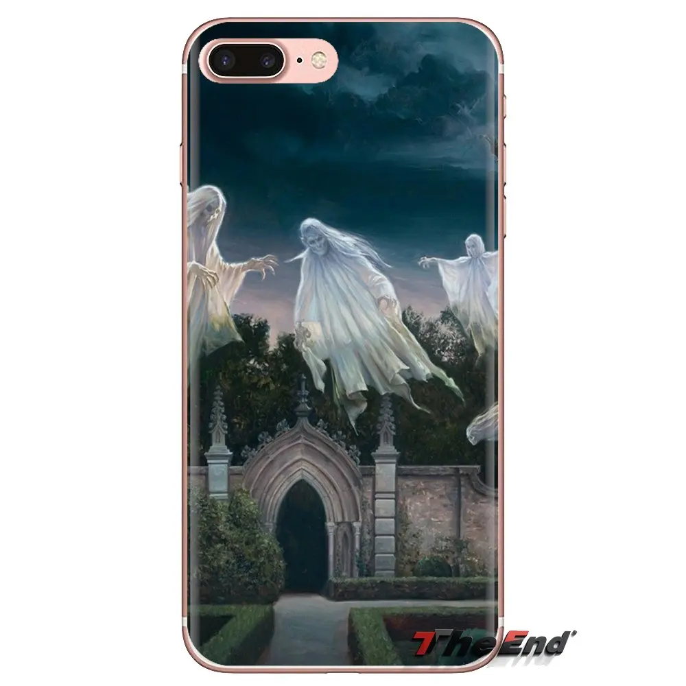 For LG G3 G4 Mini G5 G6 G7 Q6 Q7 Q8 Q9 V10 V20 V30 X Power 2 3 K10 K4 K8 2017 Halloween Mansion Mysterious Reaper TPU Shell Case |