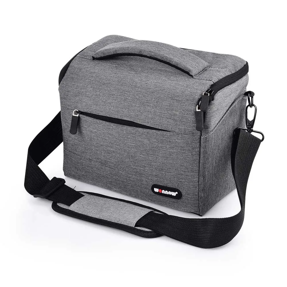 Gray Wennew Камера чехол сумка для цифровой однообъективной зеркальной камеры Canon EOS Rebel SL2 SL1 T100 T7i T7 T6 T6i T6s T5i T5 T4i T3i T3 T2i T1i XTi XSi 650D 600D 550D - Цвет: Gray