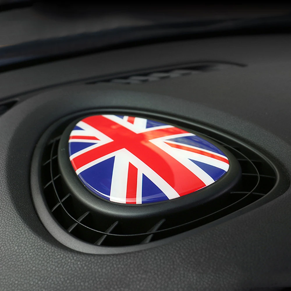 Фото Наклейка для приборной панели A/C Vent Outlet 3D Crystal Union Jack, эпоксидная наклейка, внутреннее украшение, Стайлинг автомобиля для Mini Cooper F54 F55 F56 №3