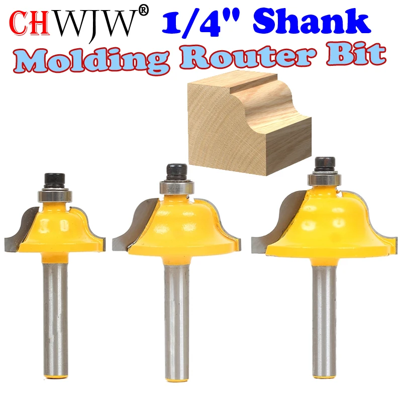 

1pc 1/4" Shank High Quality Roman Ogee Edging and Molding Router Bit Wood Cutting Tool woodworking router bits Chwjw - 13180q