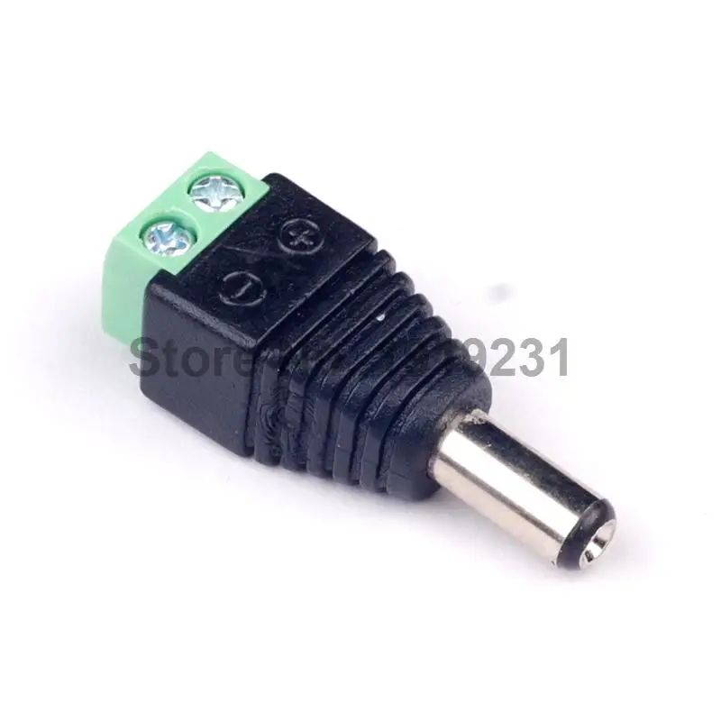 1 шт. Новый 5 мм x 2 DIY Мужской CCTV LED DC разъем питания адаптера|led connector|led dc connectormale power
