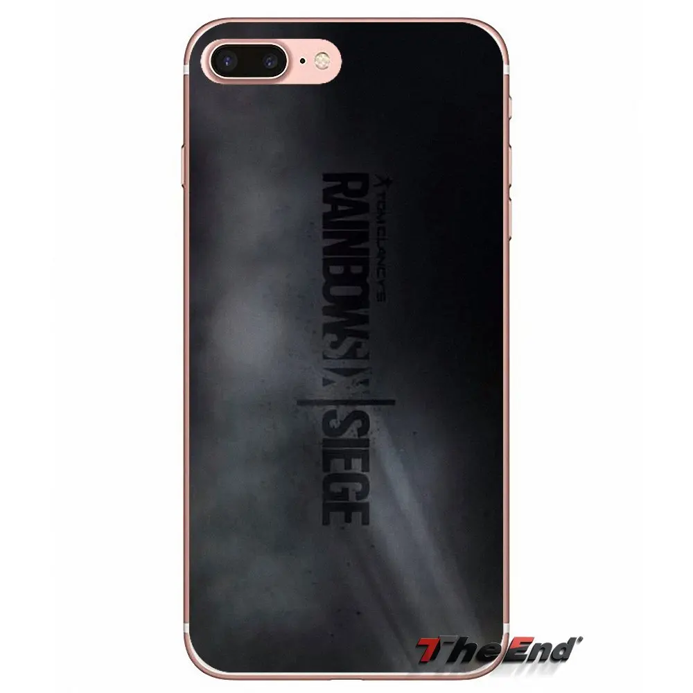 Для Apple iPhone X 4 4S 5 5S SE 5C 6 6S 7 8 Plus 6Plus 7plus 8plus Fundas Coque Rainbow Six Siege Operation Black Ice Cover | Мобильные