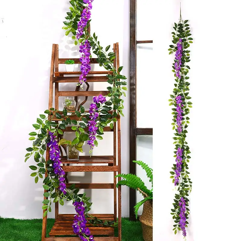Erxiaobao фиолетовая Вистерия искусственная цветы искусственный цветок из шелка