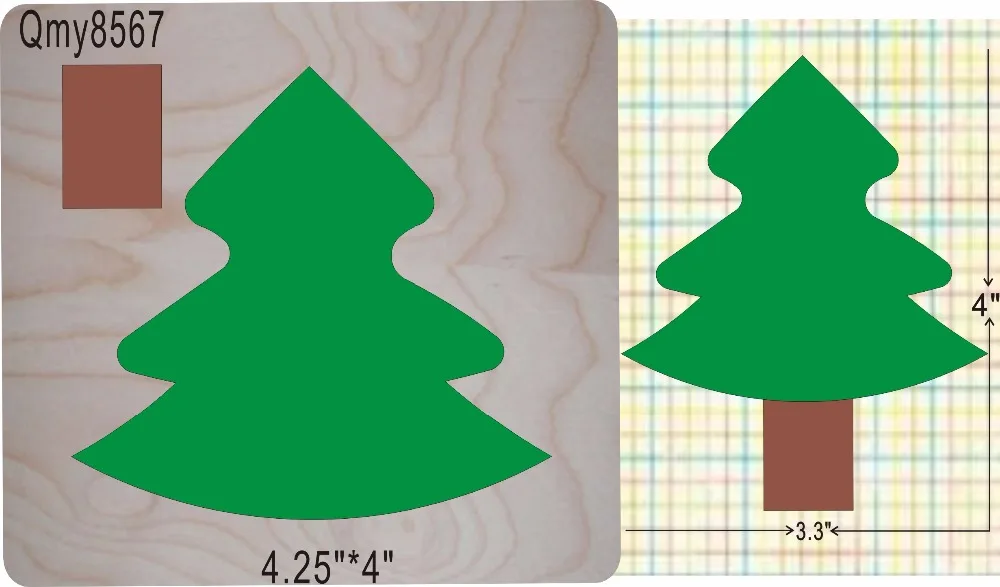 

christmas tree new wooden mould cutting dies for scrapbooking Thickness-15.8mm