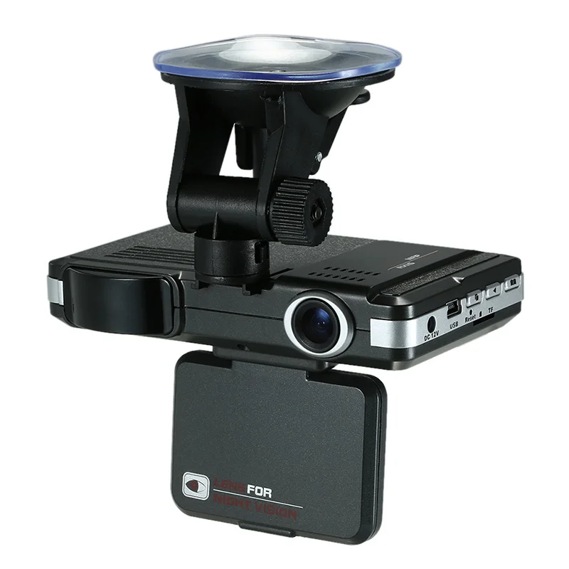 HD Dash Cam Автомобильный видеорегистратор антирадар-детектор 2 в 1 радар-детектор