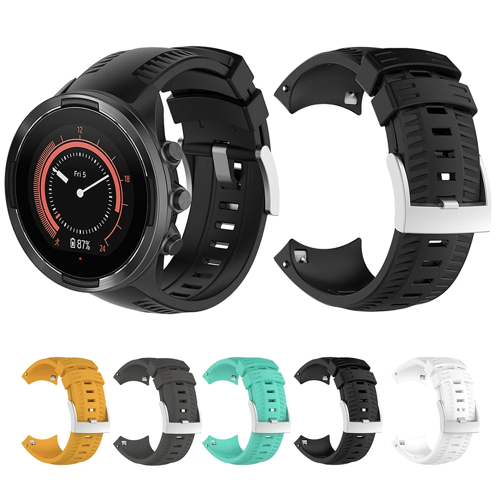 Силиконовый ремешок для Suunto 9 резиновый спортивный часов Смарт часы электронные