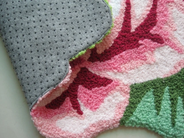 Бесплатная доставка ручная работа 4 розы художественный коврик для