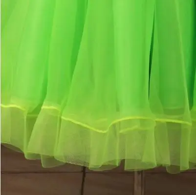 

Ballroom dance costume senior gauze long sleeves ballroom dance light green dress for women ballroom dance competition dresses