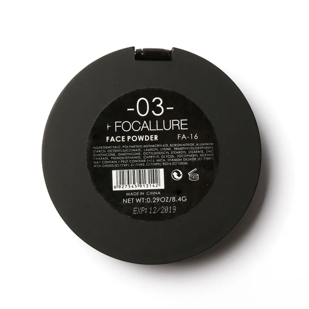 FOCALLURE, 3 цвета, пудра для макияжа лица, хайлайтер, мерцающая пудра, пудра, палитра, контурная Косметика для макияжа, JU053