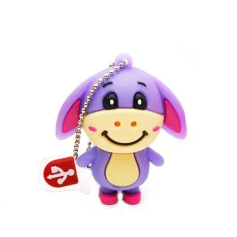 JASTER мультфильм животных Тигр Флешка 4 ГБ 8 ГБ 16 ГБ 32 ГБ USB карта памяти, Флеш накопитель мультфильм милый поросенок USB флэш-накопитель - Цвет: B
